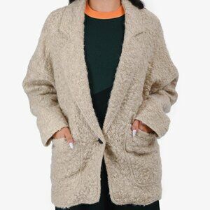 Smythe Bouclé Jacket | Dolman Sleeve | Wool Mohair Blend | Size M